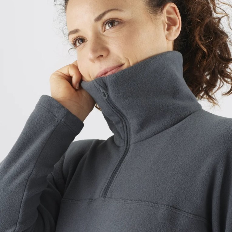 Salomon Essential Cosy Fleece Mikiny Damske Čierne | SK 6ZHCQU